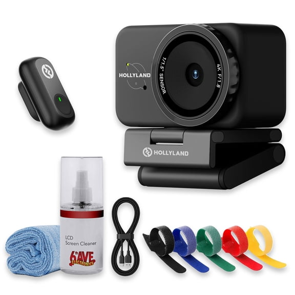 Hollyland Lyra 4K Webcam with LARK A1 Wireless Microphone Streaming (Bundle)