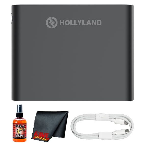 Hollyland MELO P1 Smart Audio Mixer Wireless Receiver Space Gray | 32-Bit Float 48kHz, Bluetooth App Control, DSP Audio Processor + Mic Cleaner + Cleaning Cloth