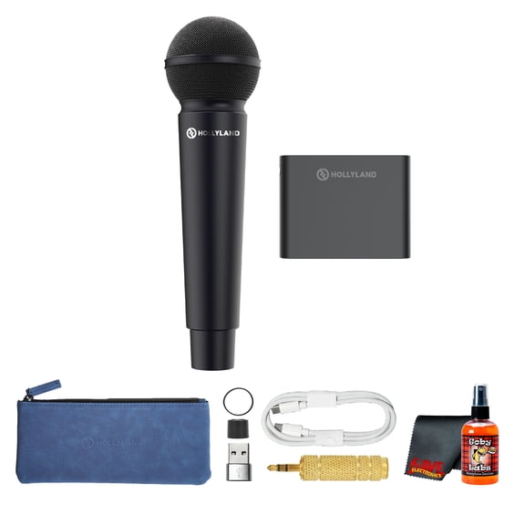 Hollyland MELO P1 Solo Wireless Real-Time Vocal Mixing System Space Gray | Handheld Mic, Smart Audio Mixer, 32-Bit Float, AI Noise Cancellation