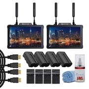 Hollyland Pyro 7 Wireless Video Transmitter & Receiver | 7" Monitor, 1300ft Range, Dual-Band, 60ms Latency