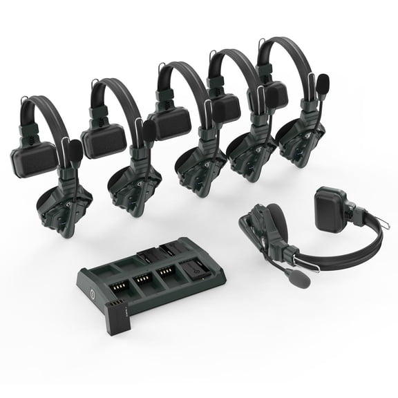 Hollyland Solidcom C1 Full-Duplex Wireless Intercom System with 6 Headsets