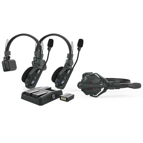 Hollyland Solidcom C1 Full-Duplex Wireless Intercom System with 3 Headsets
