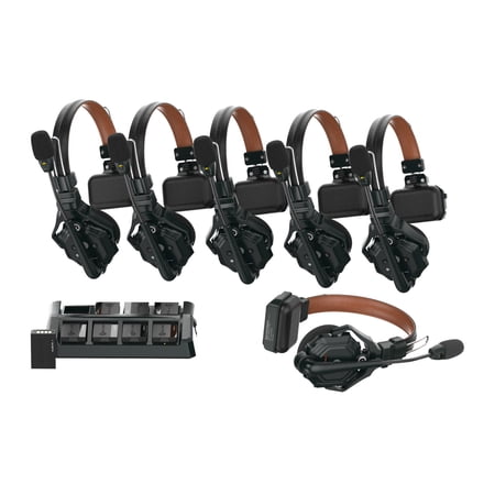 Hollyland Solidcom C1 Pro-6S 1100-Feet Wireless Intercom System with 6 Headsets