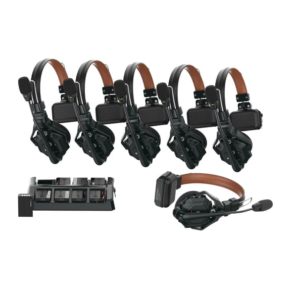 Hollyland Solidcom C1 Pro-6S 1100-Feet Wireless Intercom System with 6 Headsets