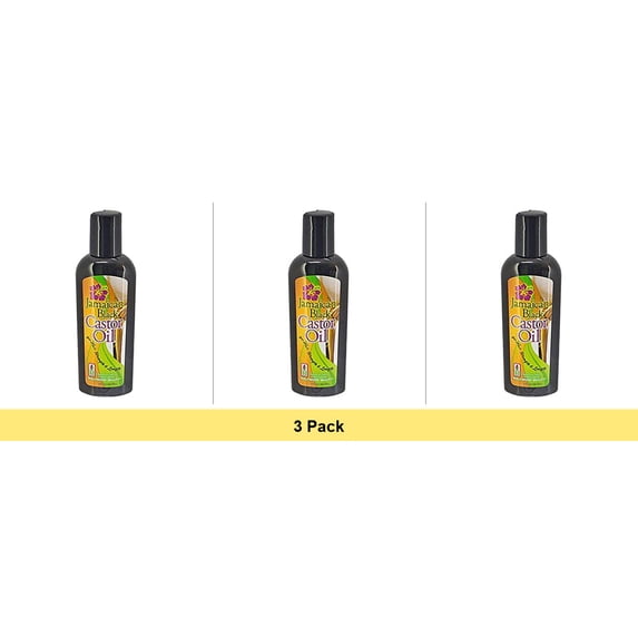 Hollywood Beauty Black Jamaican Castor Oil, 3 oz - 3 Pack Bundle
