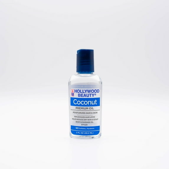 Hollywood Beauty Coconut Oil for Hair, Scalp, and Skin, 2 fl oz , All Hair Type
