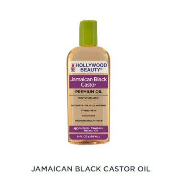 Hollywood Beauty Jamaican Black Castor Oil for Hair, Scalp, and Skin, 2 fl oz, Moisturizing, All Hair Types