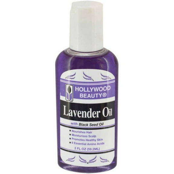 Hollywood Beauty Lavender Oil with Black Seed Oil, 2 Oz