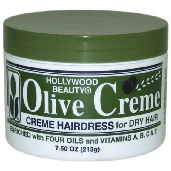 Hollywood Beauty Olive Creme Hairdress For Dry Hair, 7.5 Oz.,Pack of 24