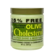 Hollywood Beauty Olive Deep Conditioner Cholesterol Treatment, 20 Oz., Pack of 3