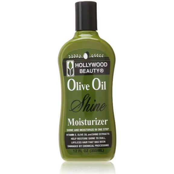 Hollywood Beauty Olive Oil Moist & Shine Moisturizing Hair Lotion, 12 oz (Pack of 2)