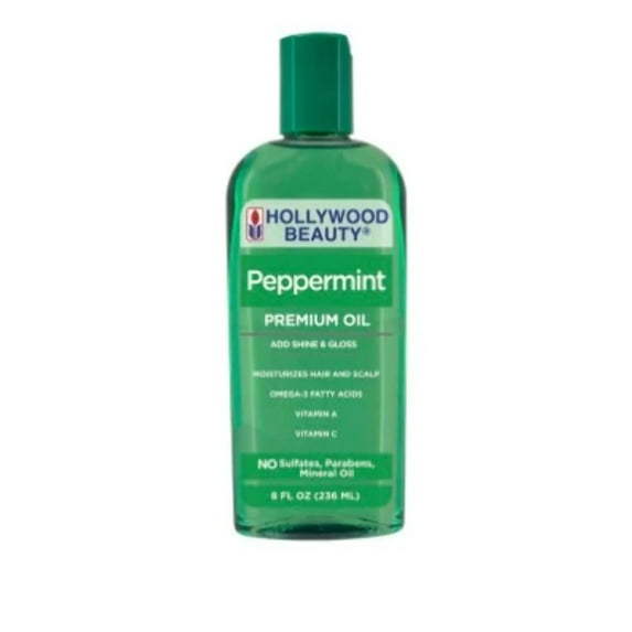 Hollywood Beauty Peppermint Hair Oil, 8 Oz.