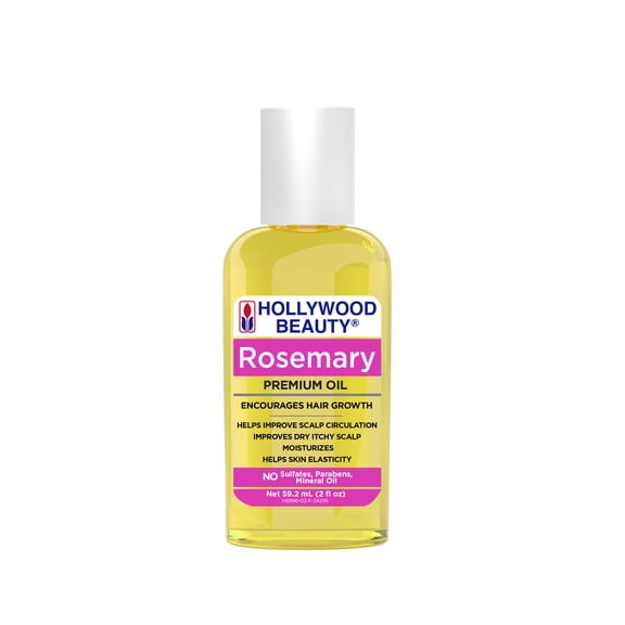 Hollywood Beauty Rosemary Oil for Hair, Scalp, and Skin 2 fl oz , All Hair Type