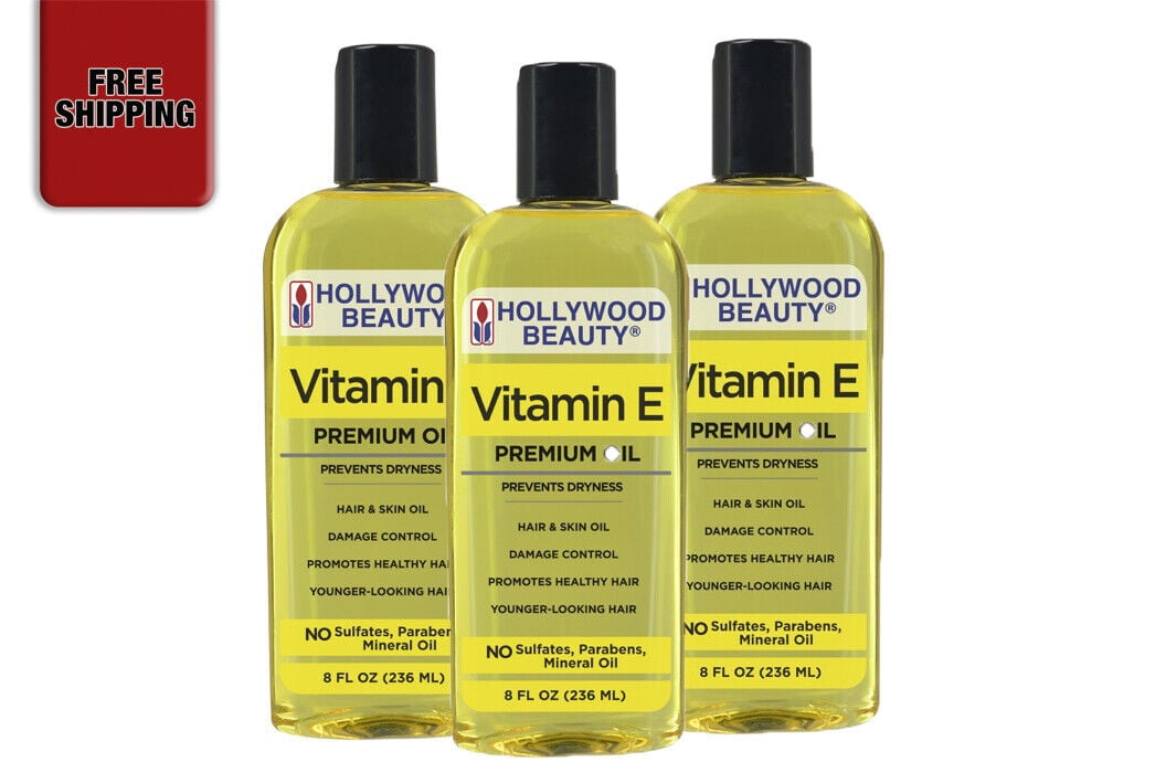 Hollywood Beauty Vitamin E Oil - 8 oz. (Pack of 3)
