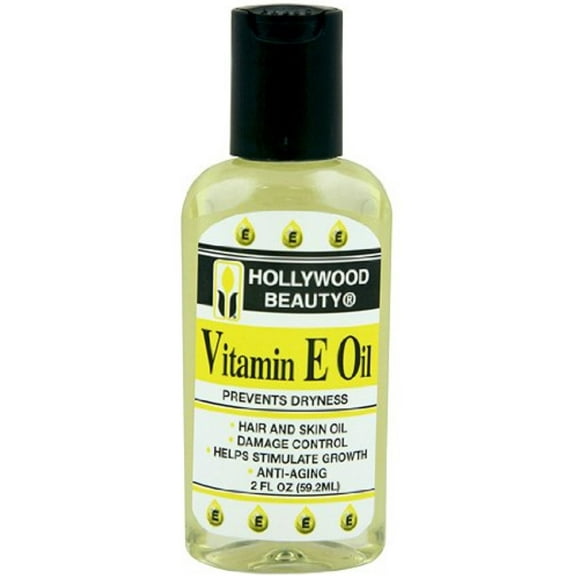 Hollywood Beauty Vitamin E Oil Hair & Skin Treatment, 2 oz (Pack of 2)