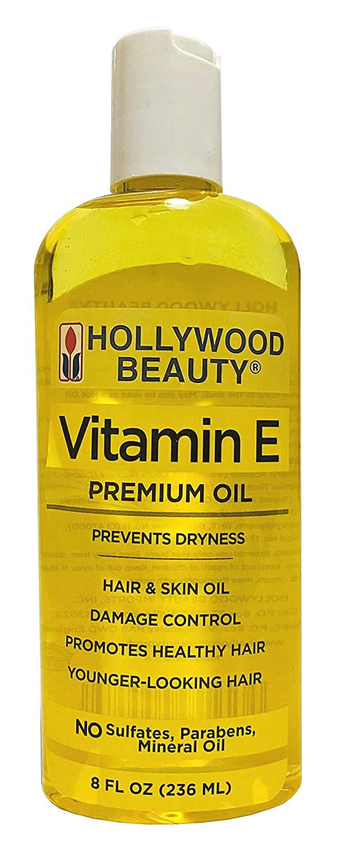 Hollywood Beauty Vitamin-E Premium Oil 8oz (Pack of 3)