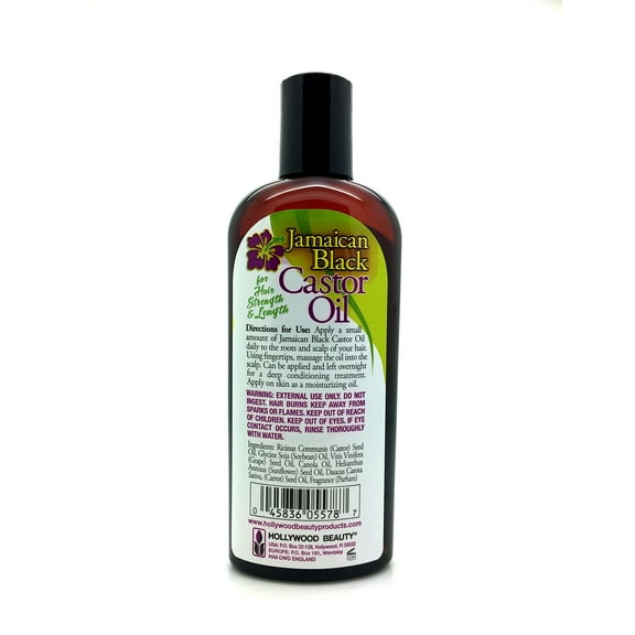 Hollywood Beauty jamaican black castor oil 8 fluid ounce, Black, 8 Fl Oz