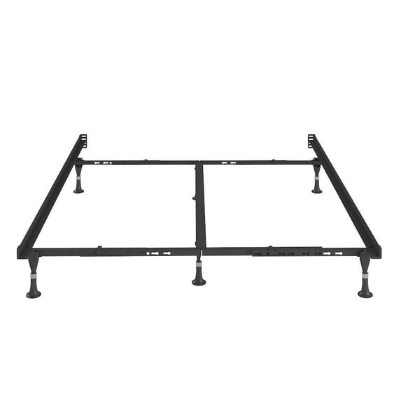 Hollywood Bed Lev-R-Lock - Bed Frame with Glides - Twin/Full/Queen - 6 Leg with Center Support