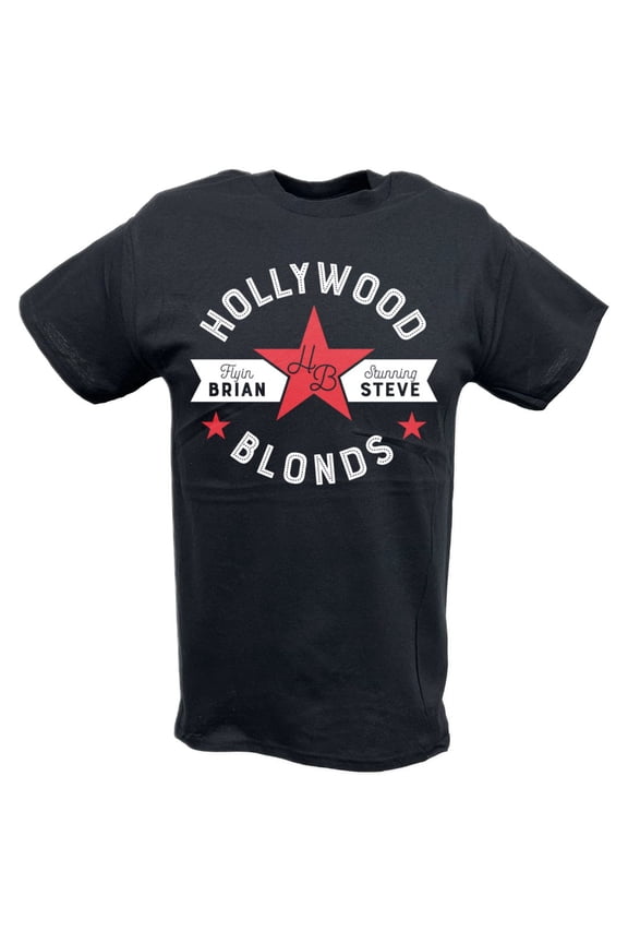 Hollywood Blonds Brian Pillman Steve Austin BlackT-shirt