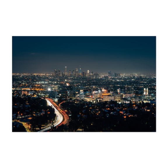 Hollywood Bowl Overlook 01 - Los Angeles California Photography Unframed Wall Art Print 8 x 12 inches