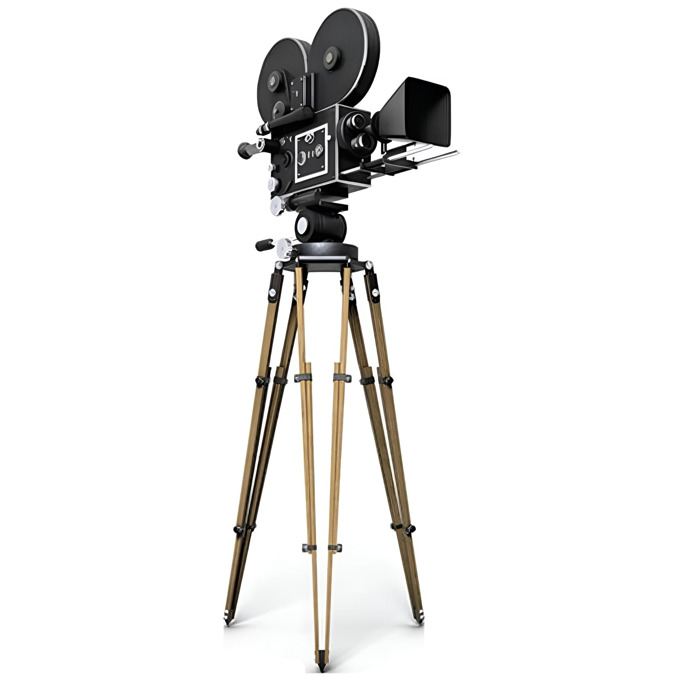 76'' Black and Brown Hollywood Camera Cardboard Standup