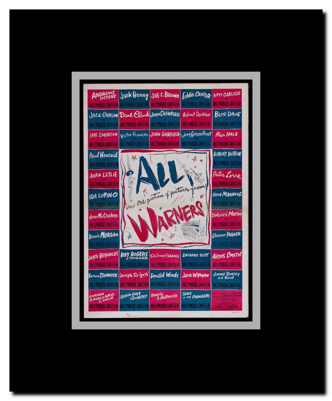 Hollywood Canteen Framed Movie Poster