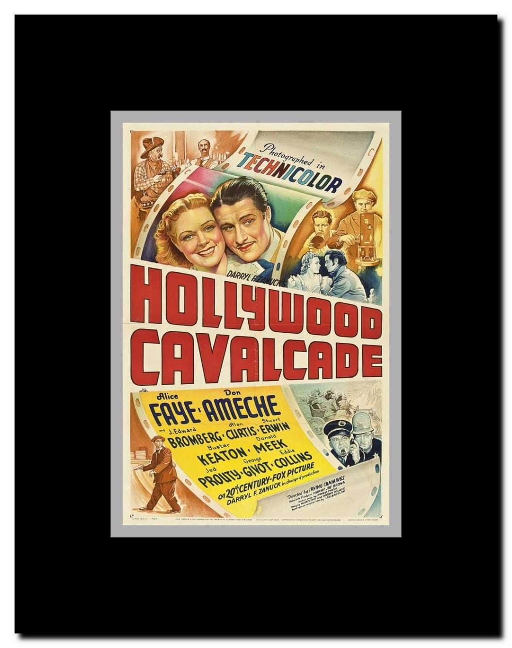 Hollywood Cavalcade Framed Movie Poster