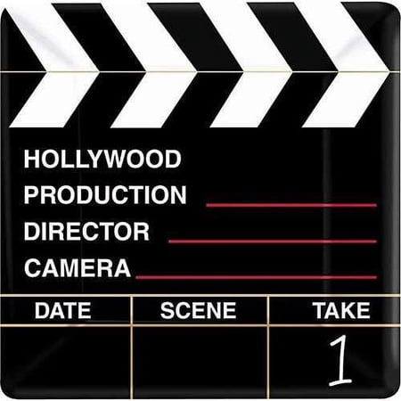 Hollywood 'Director's Cut' Small Square Paper Plates (8ct)
