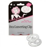 Hollywood Fashion Bra Converting Clips, 2 Pack, Clear, Male