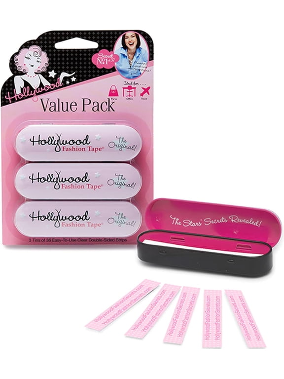 Fashion Tape, Value Pack, Double-Sided Body and Clothing Tape, 3-Pack, 36 Each