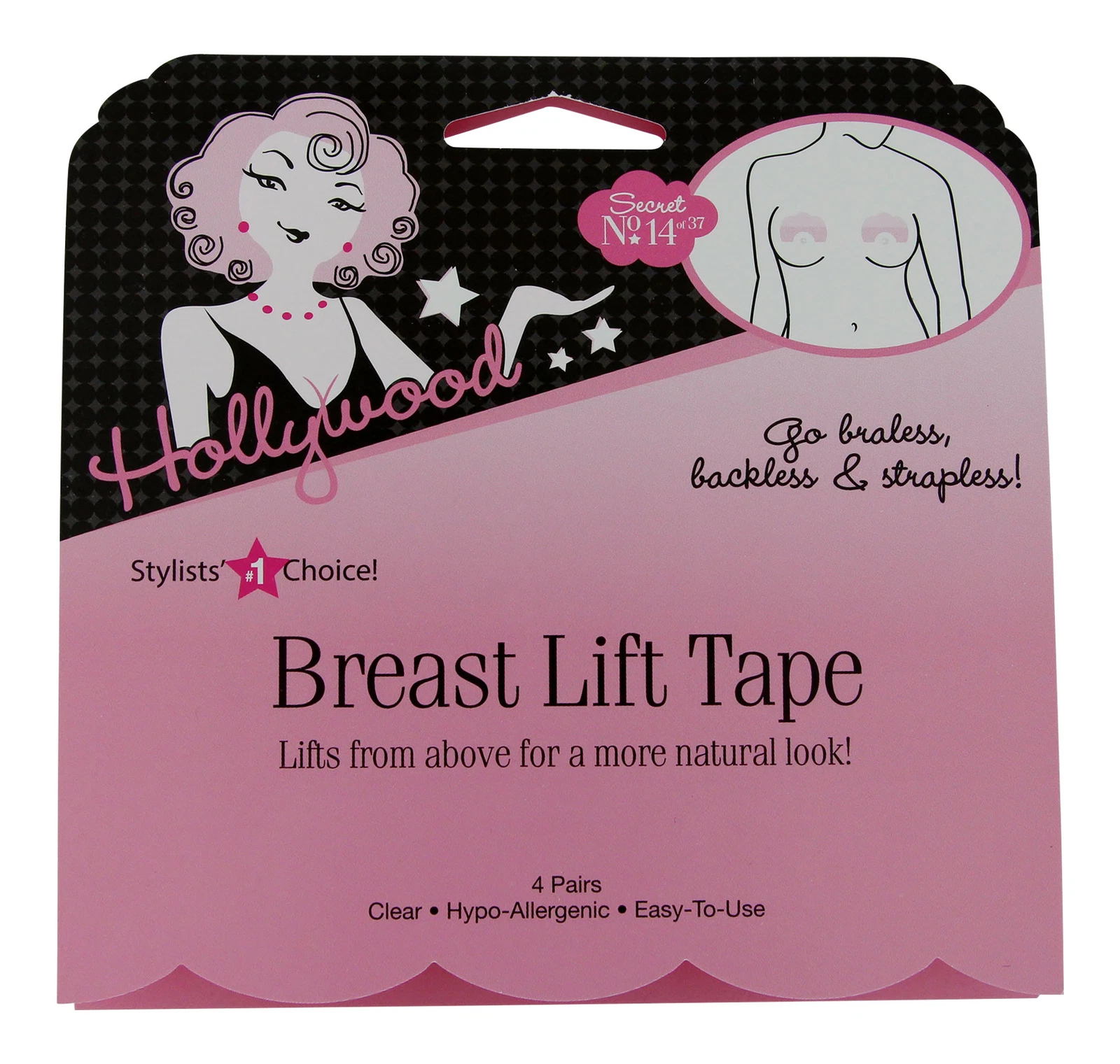 RHEA Hollywood Fashion Secrets Breast Lift Tape 4 Pairs. Bra Accessories