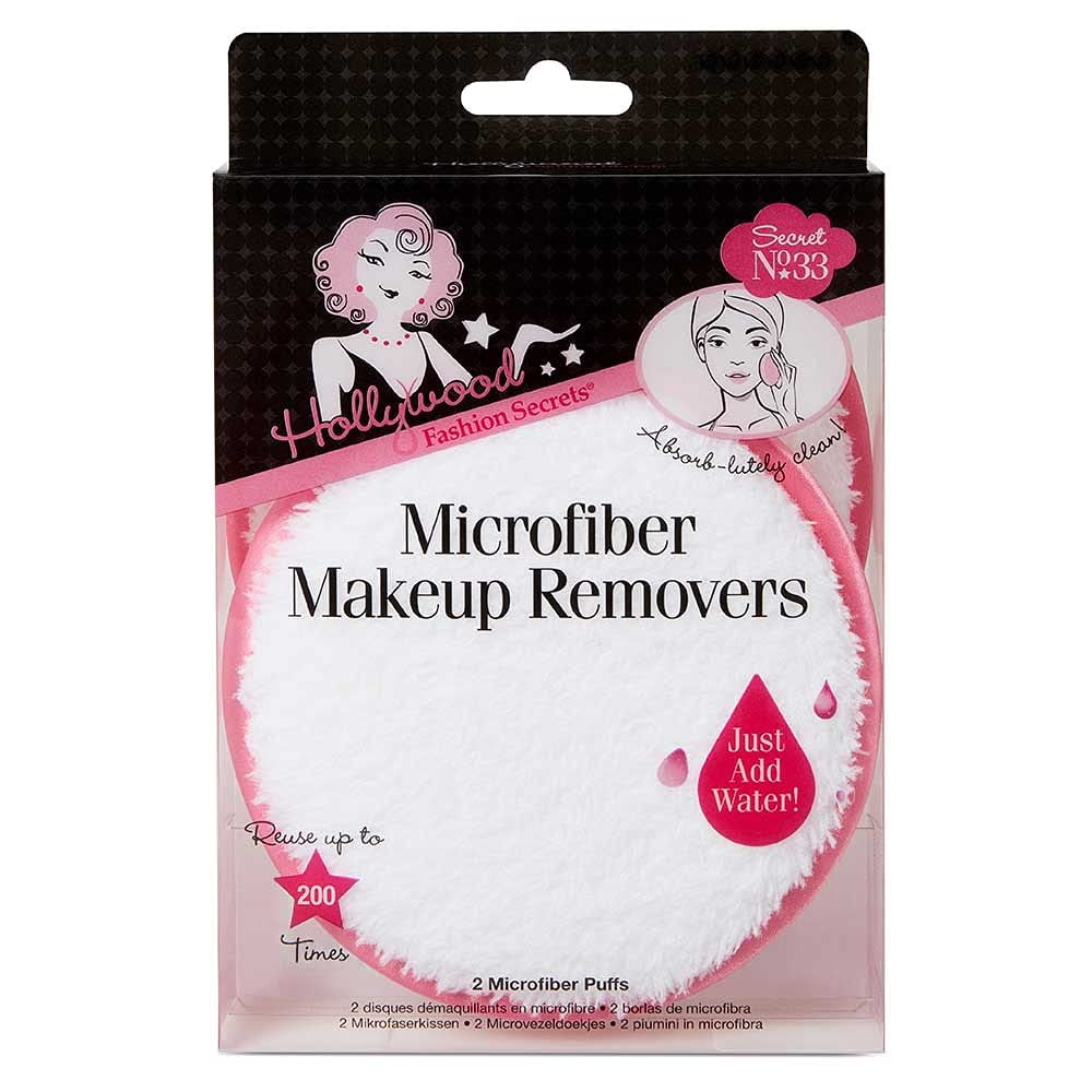 Hollywood Fashion Secrets Microfiber Makeup Removers 2 Pack