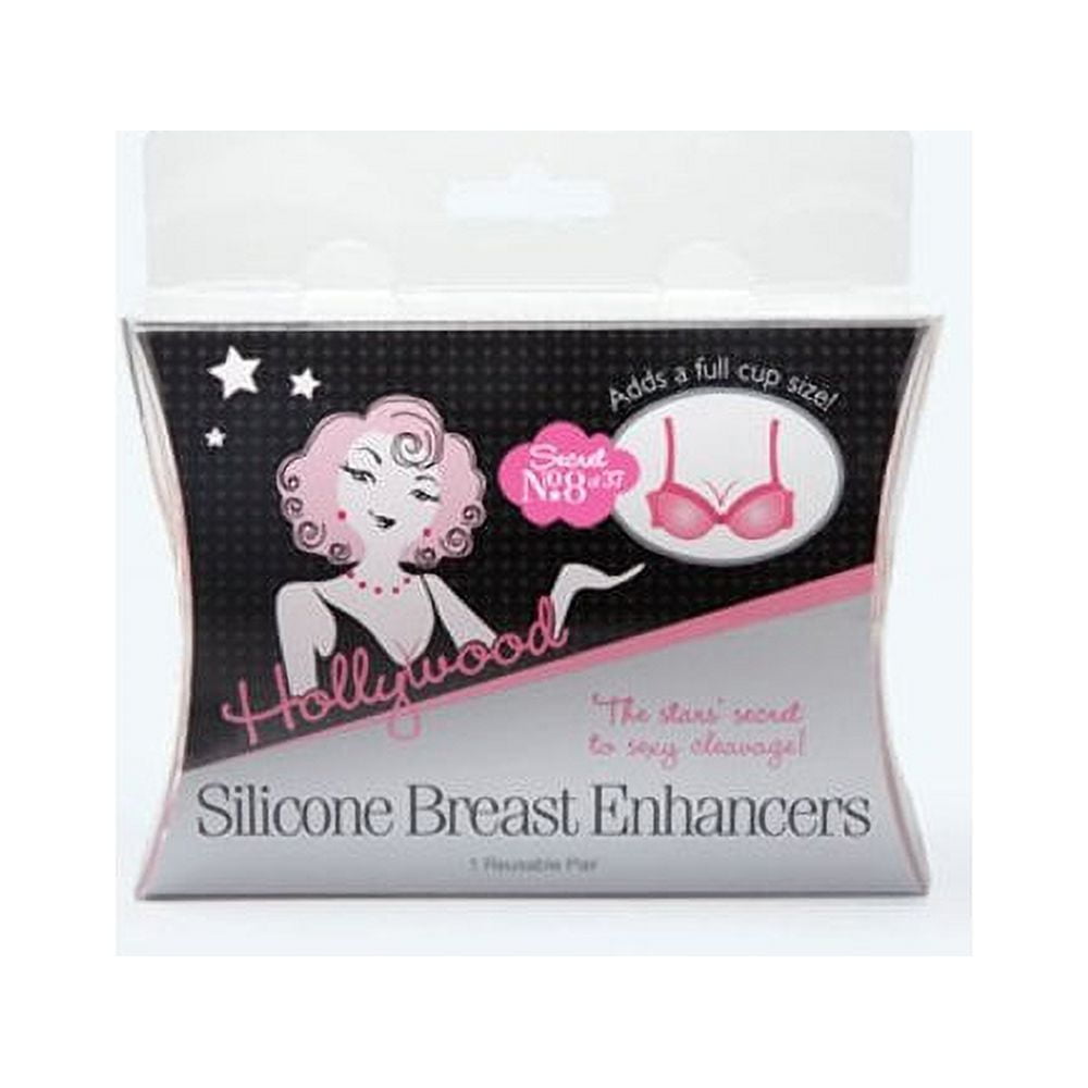  Hollywood Fashion Secrets Silicone Breast Enhancers,  Comfortable Natural Volume, Boosts One Full Cup Size : Clothing, Shoes &  Jewelry