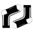 thumbnail image 1 of Hollywood Funky Black Quarter Crew Socks (W), 1 of 8