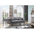 thumbnail image 1 of Modern Simple Fabric Sofa 220cm with Soft Velvet Cover and Durable Hardwood Frame, 1 of 6