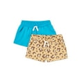 thumbnail image 1 of Hollywood Girls' Printed and Solid Knit Shorts, 2-Pack, Sizes 4-16, 1 of 5