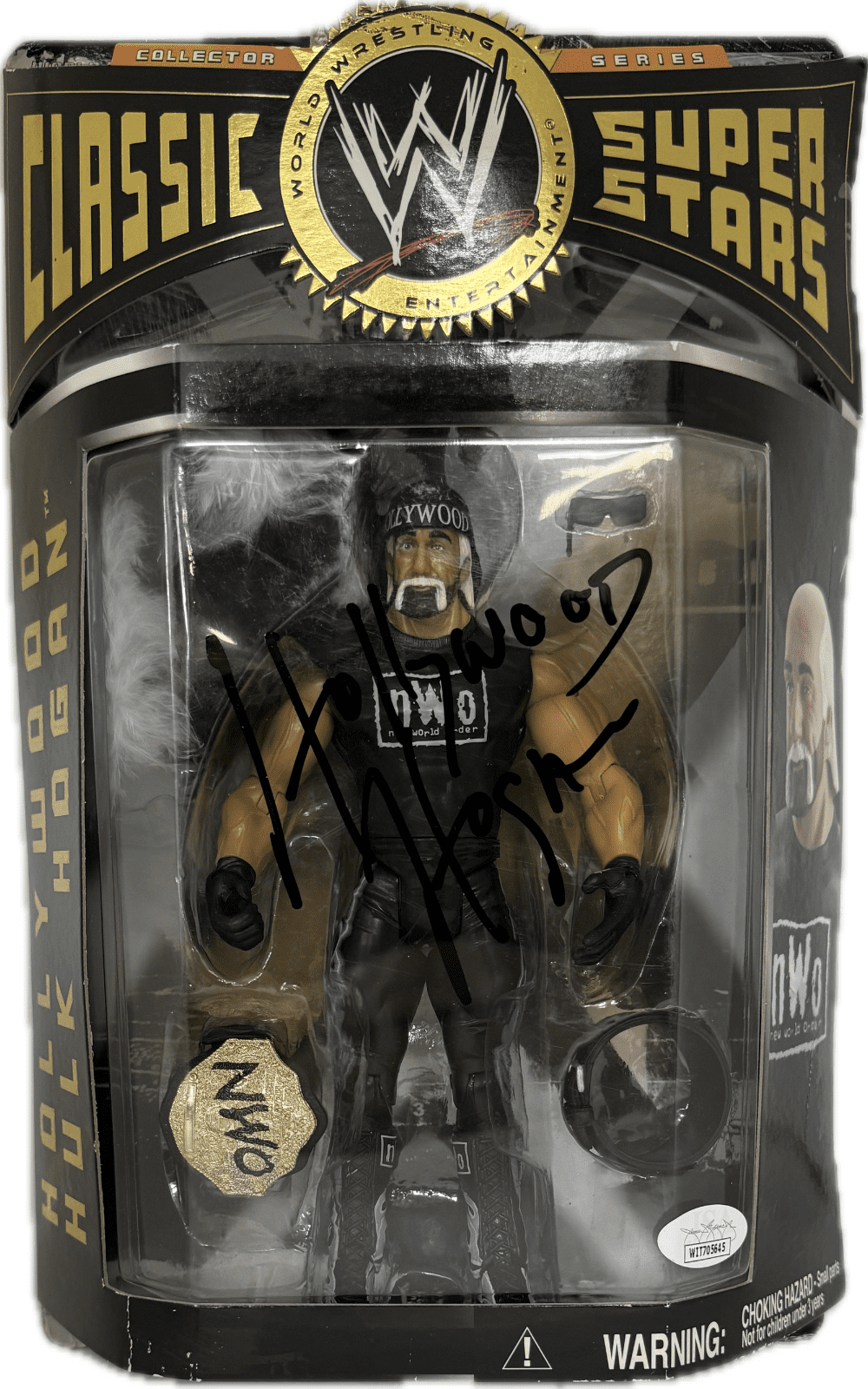 Hollywood Hulk Hogan Signed Classic Superstars Action Figure JSA Series 5