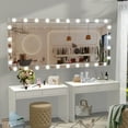 thumbnail image 1 of Hollywood LED Full Body Mirror with 3 Light Modes & Adjustable Brightness, 72x36 Inch Aluminum Framed Full Length Vanity Mirror for Bedroom/Bathroom, Silver, 1 of 9