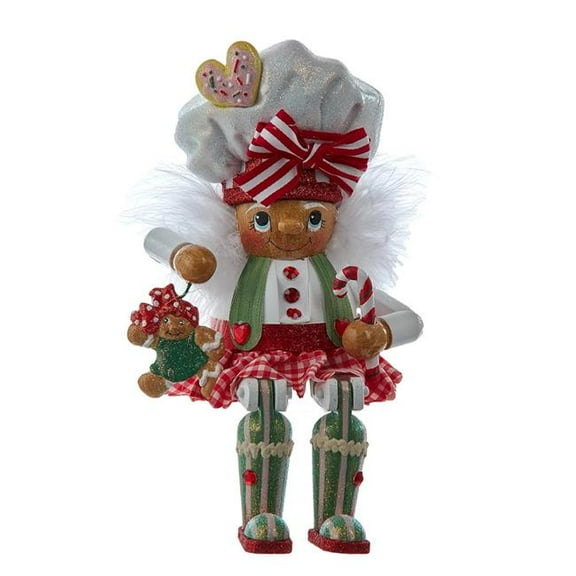 Hollywood Nutcrackers 11 in. Gingerbread Baker Girl Shelf Sitter Nutcracker