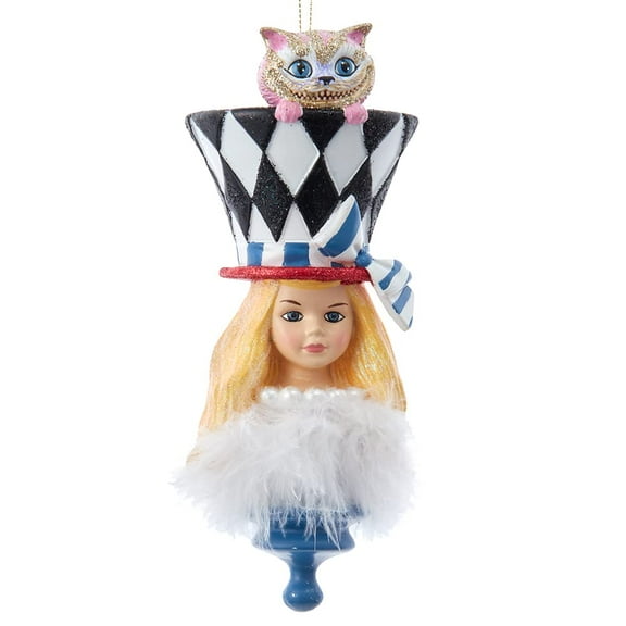 Hollywood Nutcrackers HAT0003 6.88 in. Resin Hollywood Hats Alice Ornament