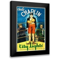 Hollywood Photo Archive 11x14 Black Modern Framed Museum Art Print Titled - Charlie Chaplin - City Lights, 1931