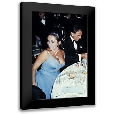 Hollywood Photo Archive 11x14 Black Modern Framed Museum Art Print Titled - Elizabeth Taylor and Richard Burton at the Oscars