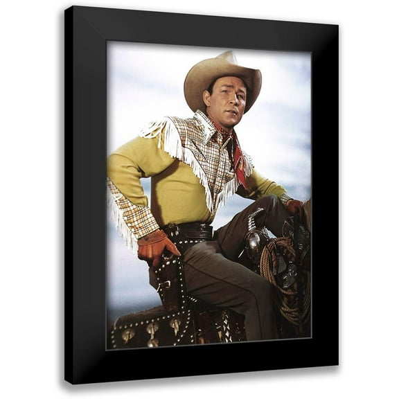 Hollywood Photo Archive 11x14 Black Modern Framed Museum Art Print Titled - Roy Rogers