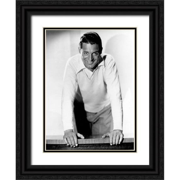 Hollywood Photo Archive 11x14 Black Ornate Wood Framed with Double Matting Museum Art Print Titled - Cary Grant