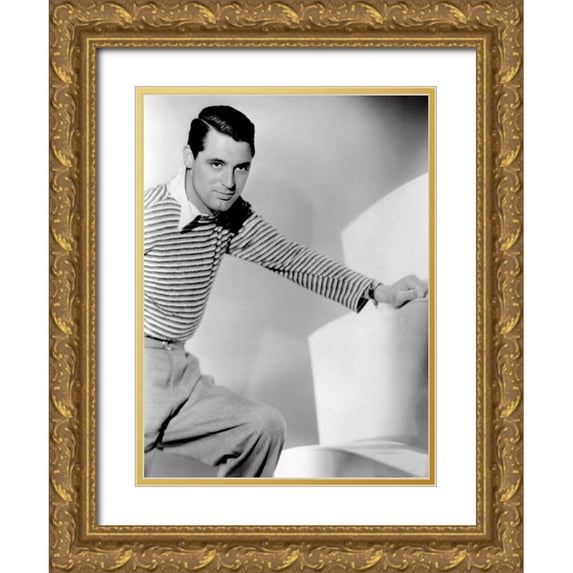 Hollywood Photo Archive 11x14 Gold Ornate Wood Framed with Double Matting Museum Art Print Titled - Cary Grant