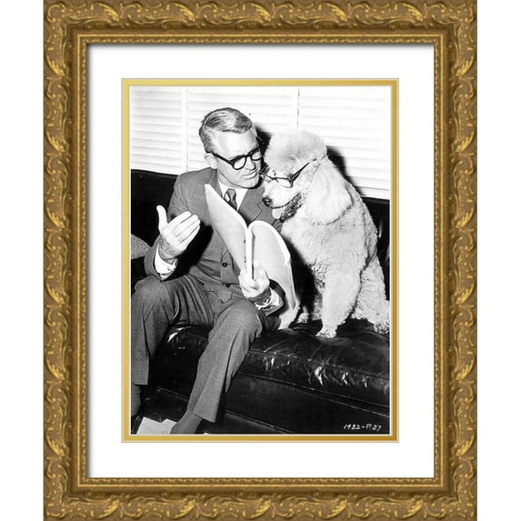 Hollywood Photo Archive 11x14 Gold Ornate Wood Framed with Double Matting Museum Art Print Titled - Cary Grant