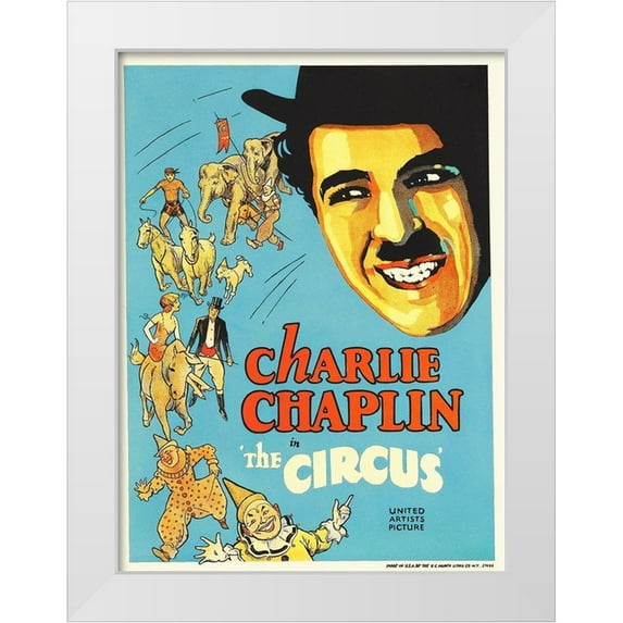 Hollywood Photo Archive 11x14 White Modern Wood Framed Museum Art Print Titled - Charlie Chaplin - The Circus, 1928