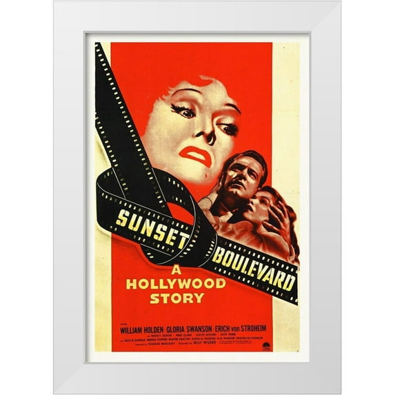 Hollywood Photo Archive 11x14 White Modern Wood Framed Museum Art Print Titled - Sunset Boulevard