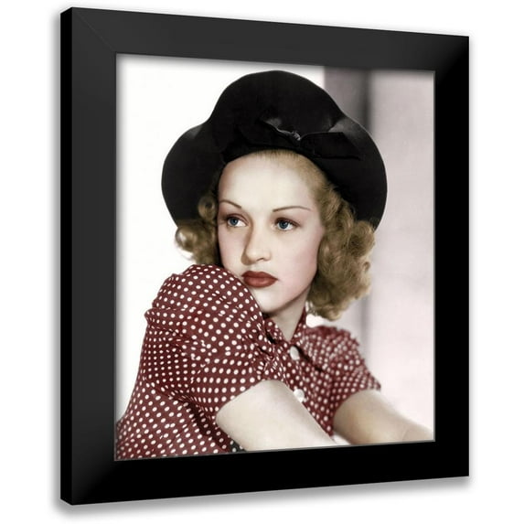 Hollywood Photo Archive 12x13 Black Modern Framed Museum Art Print Titled - Betty Grable