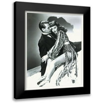 Hollywood Photo Archive 12x14 Black Modern Framed Museum Art Print Titled - Ball of Fire - Promotional Still - Gart Cooper and Barbara Stanwyck
